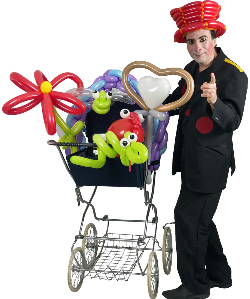 Sculptures de ballons colorés